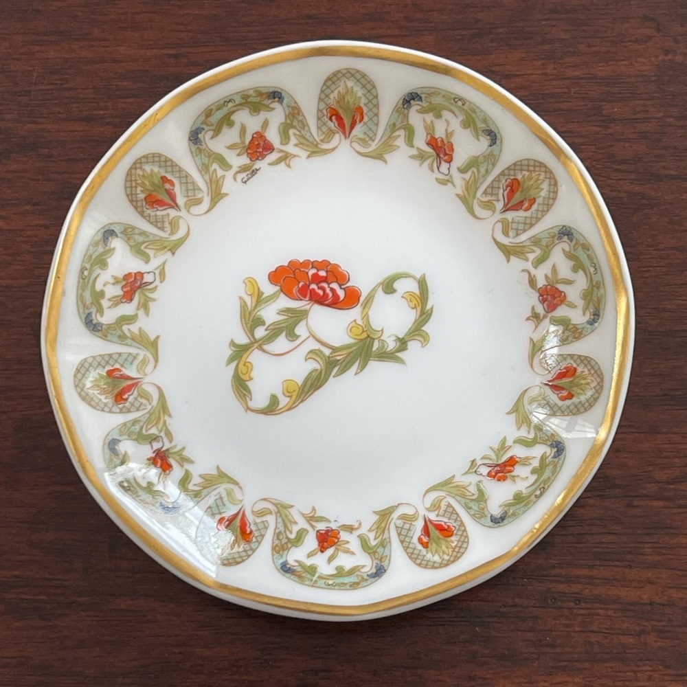 1950s limited edition Ch. Field Haviland Limoges Chantoung pattern jewelry dish